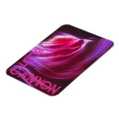 Paarse sleuf Roze tekst of foto's en tekst Magneet (Linkerzijde)