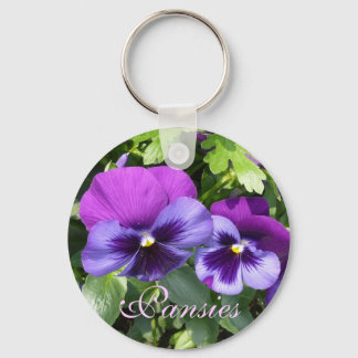 Paarse Sleutelhanger Pansies