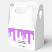 Paarse slijm bedankdoosjes (Geopend)