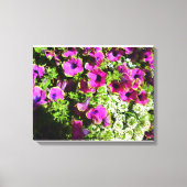 Paarse slijm en witte ventilator canvas afdruk (Voorkant)