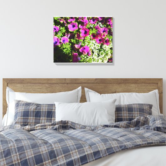 Paarse slijm en witte ventilator canvas afdruk (Insitu (Slaapkamer))