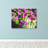 Paarse slijm en witte ventilator canvas afdruk (Insitu (Houten vloer))