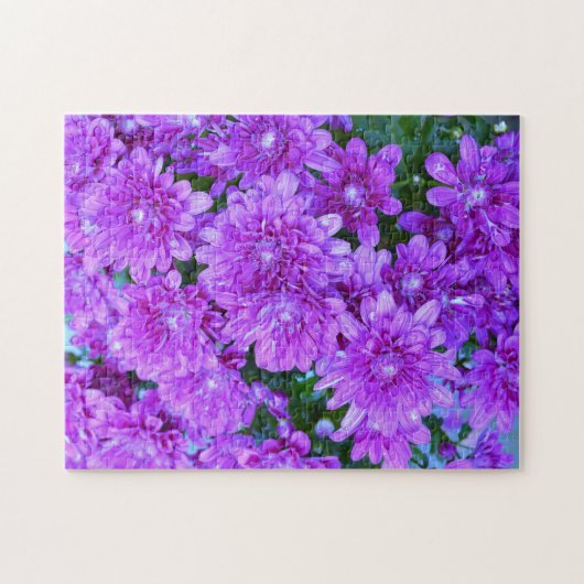 Paarse slijm legpuzzel (Horizontaal)