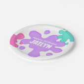 Paarse slijm verjaardagspapier Bord (Gekanteld)