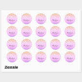 Paarse Slingerlichtjes Glitter Feest Favor Sticker (Vel)