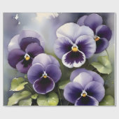  paarse slipjes waterverf schilderij cadeaupapier (Vlak)