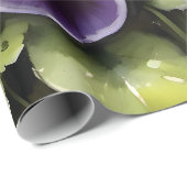  paarse slipjes waterverf schilderij cadeaupapier (Rol Hoek)