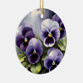 paarse slipjes waterverf schilderij keramisch ornament (Rechts)