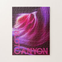 Paarse Slot Canyon Roze Tekst of Uw Foto & Tekst