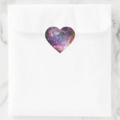 Paarse Small Magellanic Cloud Hart Sticker (Tas)