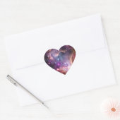 Paarse Small Magellanic Cloud Hart Sticker (Envelop)