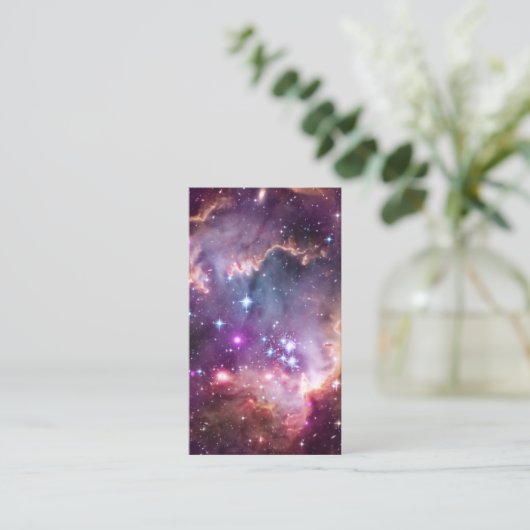 Paarse Small Magellanic Cloud Visitekaartje (Staand voorkant)