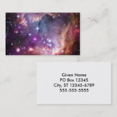 Paarse Small Magellanic Cloud Visitekaartje (Voorkant / Achterkant)