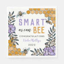 Paarse Smart zoals Bee Graduation Party