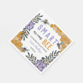 Paarse Smart zoals Bee Graduation Party Servet (Hoek)