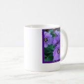 Paarse smog - "dauwdruppels" koffiemok (Voorkant rechts)