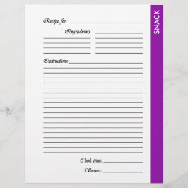 Paarse SNACK-pagina's met tweezijdige ontvangst