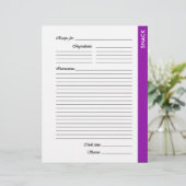 Paarse SNACK-pagina's met tweezijdige ontvangst (Staand voorkant)