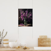 Paarse Snapdragon Flowers Art Print Poster (Keuken)
