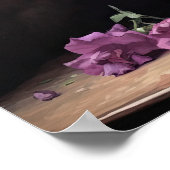 Paarse Snapdragon Flowers Art Print Poster (Hoek)