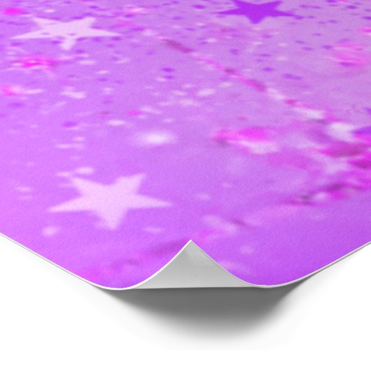 Paarse Sneakerhead Welkom Verjaardagsfeestbord Poster (Hoek)