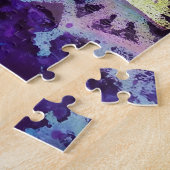 Paarse sneeuw legpuzzel (Zijkant)