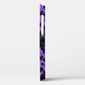 Paarse sneeuwblaashuidafdruk, naam Gepersonaliseer Case-Mate iPhone Case (Achterkant / Links)