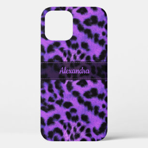 Paarse sneeuwblaashuidafdruk, persoonlijke naam Case-Mate iPhone case
