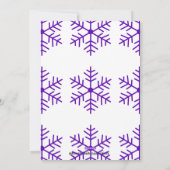 Paarse sneeuwdanseres vakantie Kaart (Achterkant)