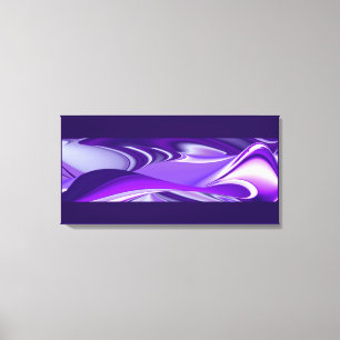 Paarse Sneeuwdromen, Abstracte Fantasie Regenboog Canvas Afdruk