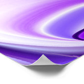 Paarse Sneeuwdromen, Abstracte Fantasie Regenboog Poster (Hoek)