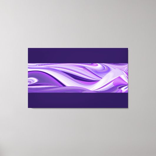 Paarse sneeuwdromen, Abstracte Fantastische regenb Canvas Afdruk (Voorkant)