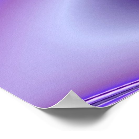 Paarse sneeuwdromen, Abstracte Fantastische regenb Poster (Hoek)