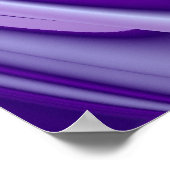 Paarse sneeuwdromen, Abstracte Fantastische regenb Poster (Hoek)