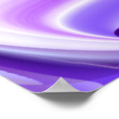 Paarse sneeuwdromen, Abstracte Fantastische regenb Poster (Hoek)