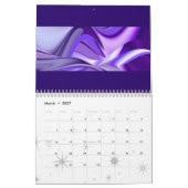 Paarse sneeuwdromen - Abstracte Fantasy-Art Kalender (Mar 2027)