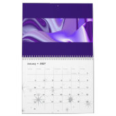 Paarse sneeuwdromen - Abstracte Fantasy-Art Kalender (Jan 2027)