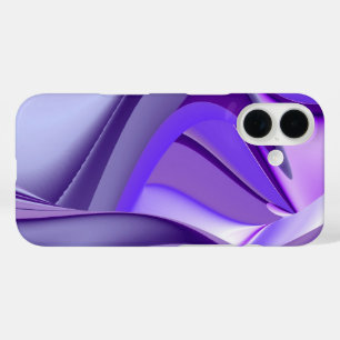 Paarse sneeuwdroom, Abstracte Fantastische regenbo iPhone 16 Hoesje