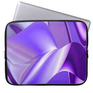 Paarse sneeuwdroom, Abstracte Fantastische regenbo Laptop Sleeve