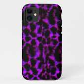 Paarse sneeuwpop Case-Mate iPhone case (Achterkant)