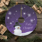 Paarse sneeuwsnurk kerstboomrok kerstboom rok