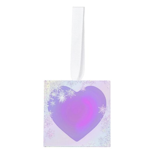 Paarse sneeuwvlok decoratie (Voorkant)