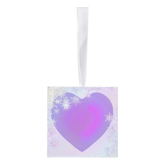 Paarse sneeuwvlok decoratie (Rechts)