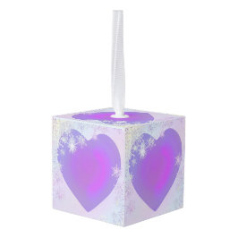 Paarse sneeuwvlok decoratie