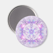 Paarse sneeuwvlok magneet (Voorkant / Achterkant)