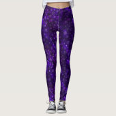 Paarse Sneeuwvlok Medley Dames Leggings (Voorkant)
