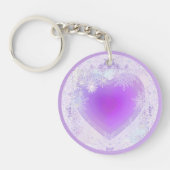 Paarse sneeuwvlok sleutelhanger (Voorkant)