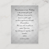 paarse sneeuwvlokken Cadeauregister Kaarten (Achterkant)