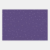 Paarse sneeuwvlokken winterkerstFeestdagen Inpakpapier Vel (Voorkant 2)