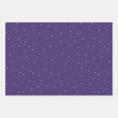 Paarse sneeuwvlokken winterkerstFeestdagen Inpakpapier Vel (Voorkant)